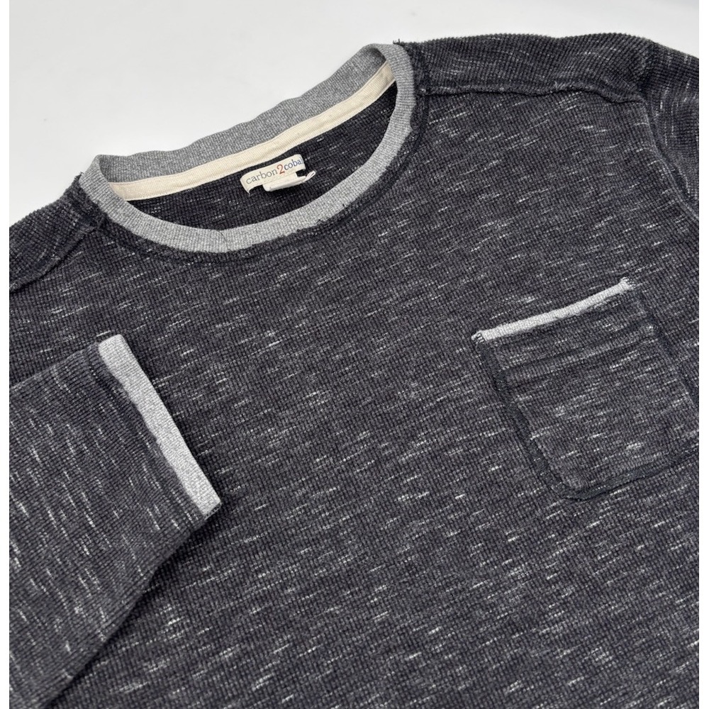 Carbon 2 Cobalt‎ Men's XL Henley Cotton Pullover Sweater